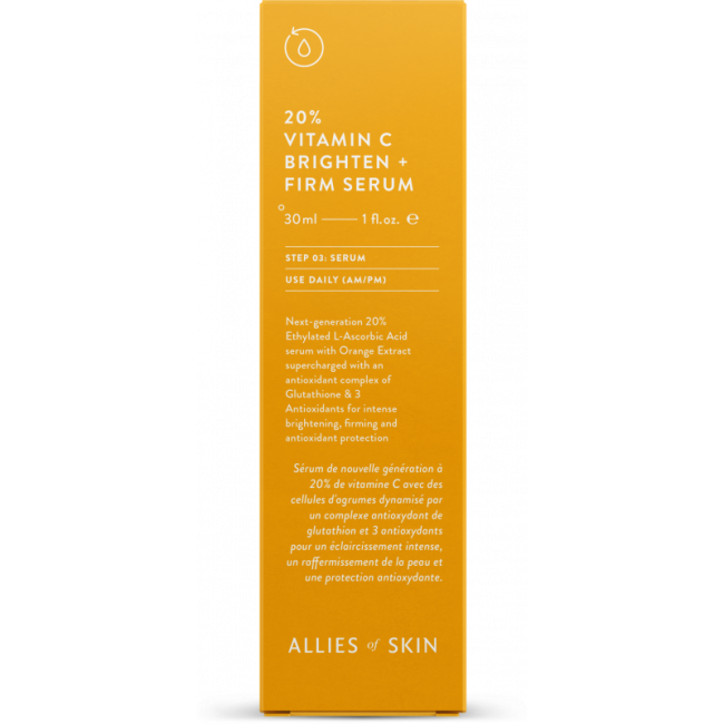 Allies of Skin – Сироватка з вітаміном С для обличчя 20% Vitamin C Brighten + Firm Serum