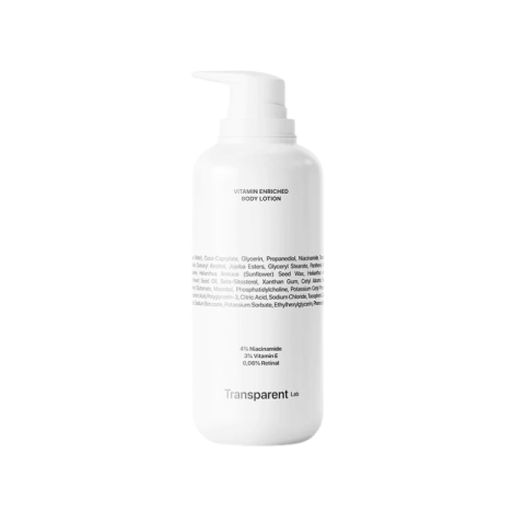 Збагачений вітамінами лосьйон для тіла TRANSPARENT-LAB VITAMIN ENRICHED BODY LOTION