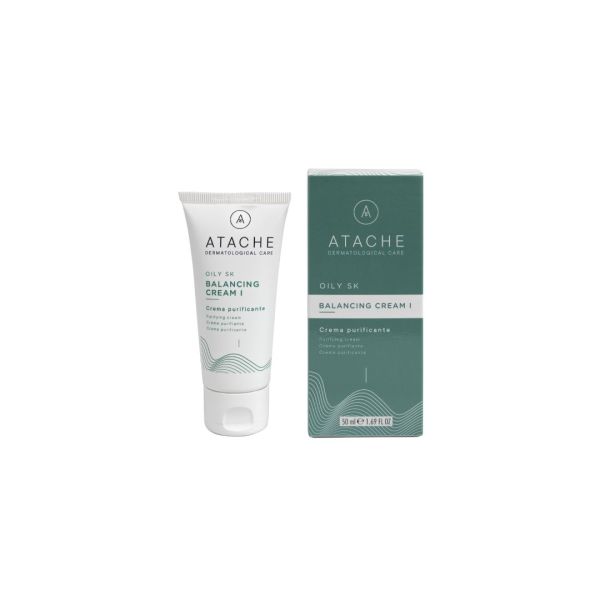  Atache Oily SK Balancing Cream I Балансуючий крем для шкіри з акне ніч, день 