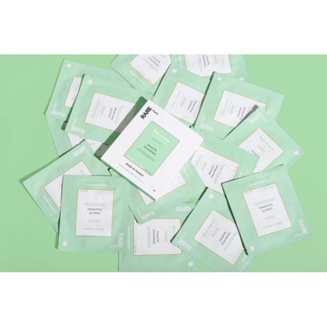 RARE Paris Box of 5 Élixir Intense Nourishing Face Mask Набір з п'яти поживних масок для обличчя з гіалуроновою кислотою та скваланом