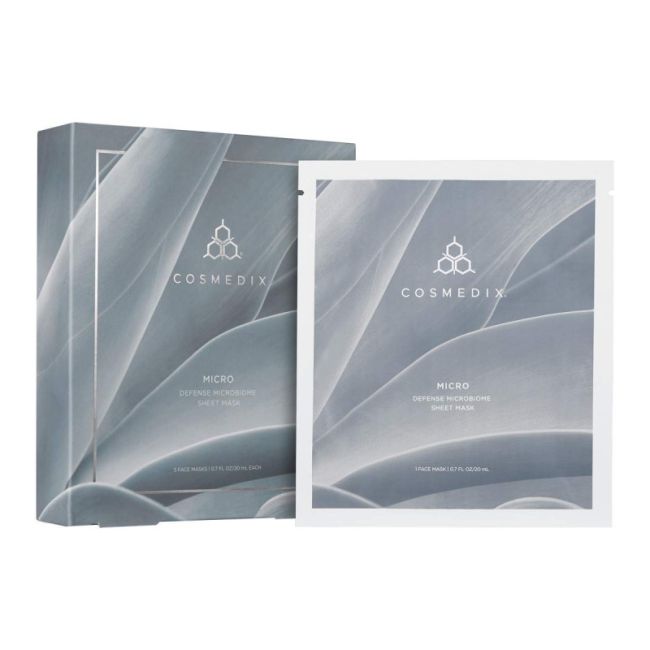 Cosmedix Micro Defense Microbiome Sheet Mask Відновлююча маска з пребіотиками