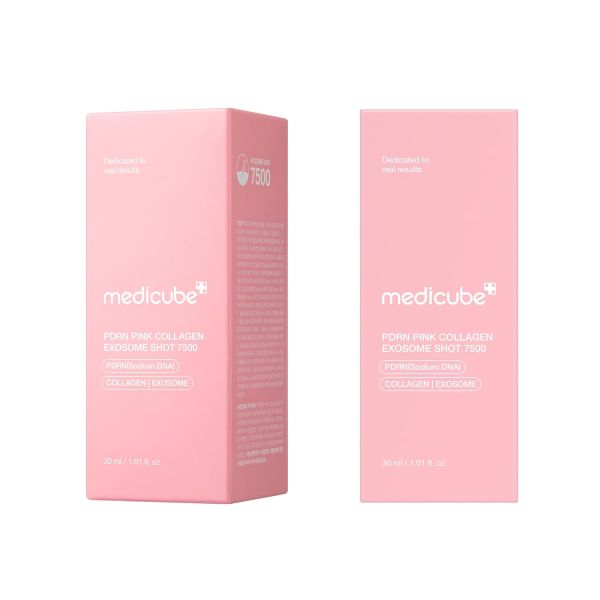 Medicube - Регенеруюча сироватка з полінуклеотидами, екзосомами та спікулами PDRN Pink Collagen Exosome Shot 7500, 30 мл
