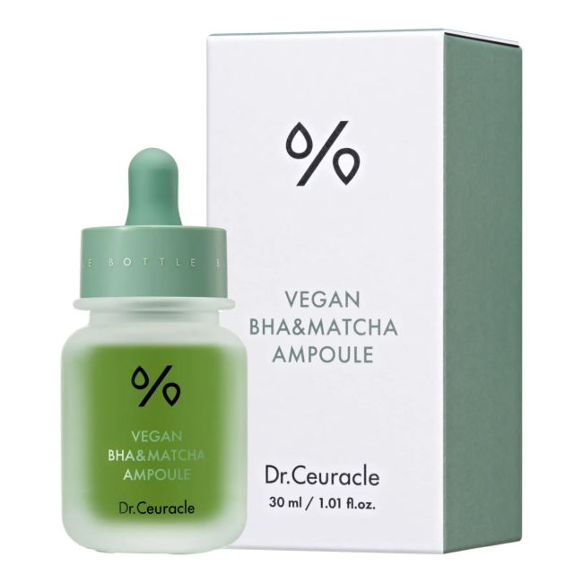 Dr.Ceuracle Ампульна сироватка з BHA кислотою та екстрактом чаю Матча  Vegan BHA&Matcha Ampoule 30 ml