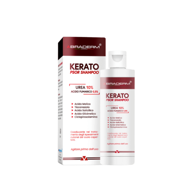 Braderm – Kerato Psor Shampoo Шампунь проти лупи та себорейного дерматиту з сечовиною