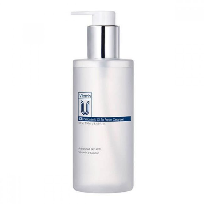 CU Skin – Очищувальна гідрофільна олія-пінка 2 в 1 Vitamin U Oil To Foam Cleanser