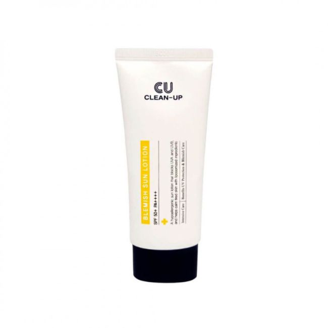 CU Skin – Легкий гіпоалергенний лосьйон сонцезахисний Clean-Up Blemish Sun Lotion SPF 50+ PA++++ 60 мл