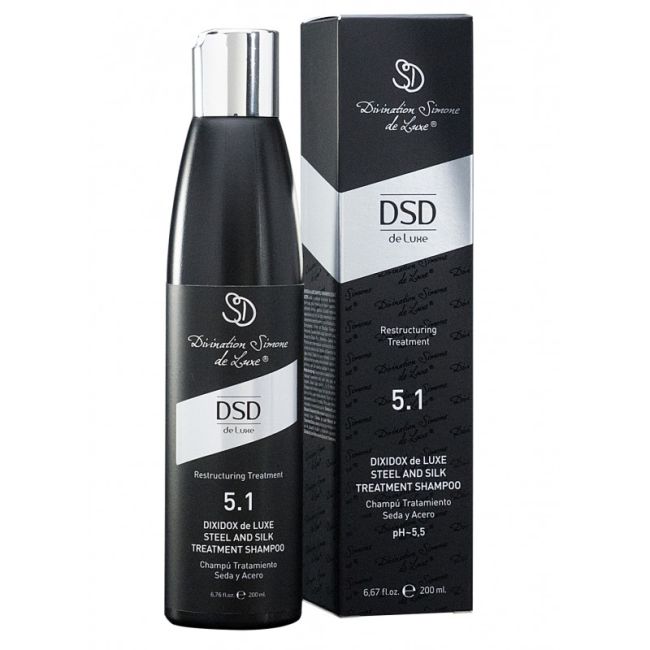  DSD De Luxe Steel and Silk Treatment Shampoo Відновлюючий шампунь Сталь і шовк 5.1