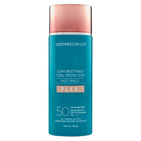 Colorescience Сонцезахисний крем для обличчя з адаптивними пігментами SPF 50 - Sunforgettable Total Protection Face Shield Flex SPF 50 -  Tan | Засмага