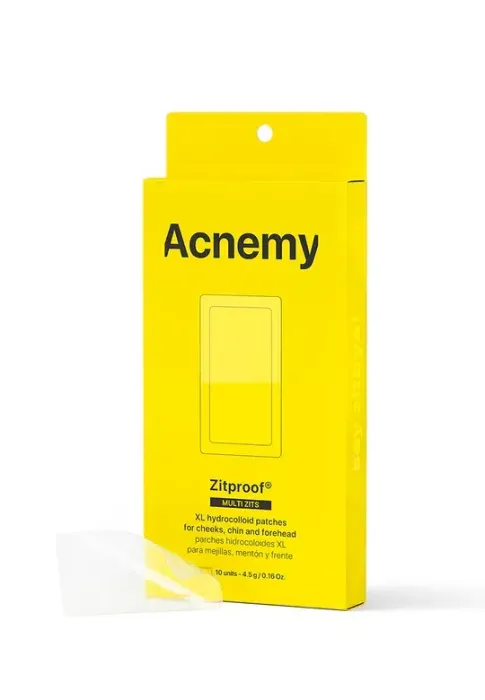 Acnemy – Гідроколоїдні пластирі розміру XL для щік, підборіддя та чола ZITPROOF MULTIZITS