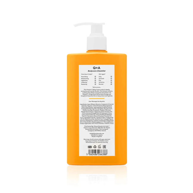 Q+A – Крем для тіла з вітаміном С  Vitamin C Body Cream
