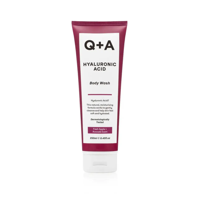 Q+A – Очищуючий гель для тіла з гіалуроновою кислотою Hyaluronic Acid Body Wash
