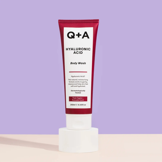 Q+A – Очищуючий гель для тіла з гіалуроновою кислотою Hyaluronic Acid Body Wash