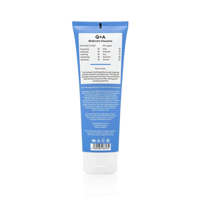 Q+A – Очищуючий гель для тіла з саліциловою кислотою Salicylic Acid Body Wash