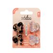 Заколка-краб для волосся Invisibobble Clipstar Petit Four (анімалістичний принт та рожевий кварц) 4 штуки