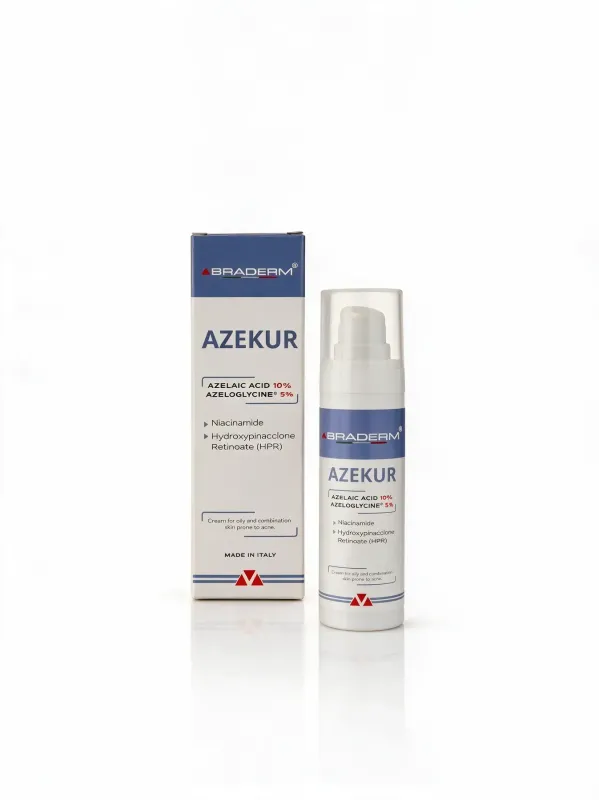 Крем для комплексного контролю акне та підтримки ремісії Braderm Azekur Cream 
