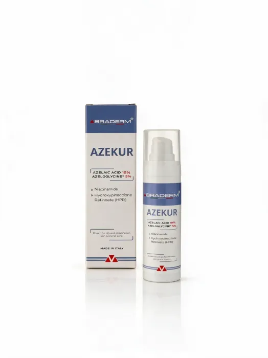 Крем для комплексного контролю акне та підтримки ремісії Braderm Azekur Cream 