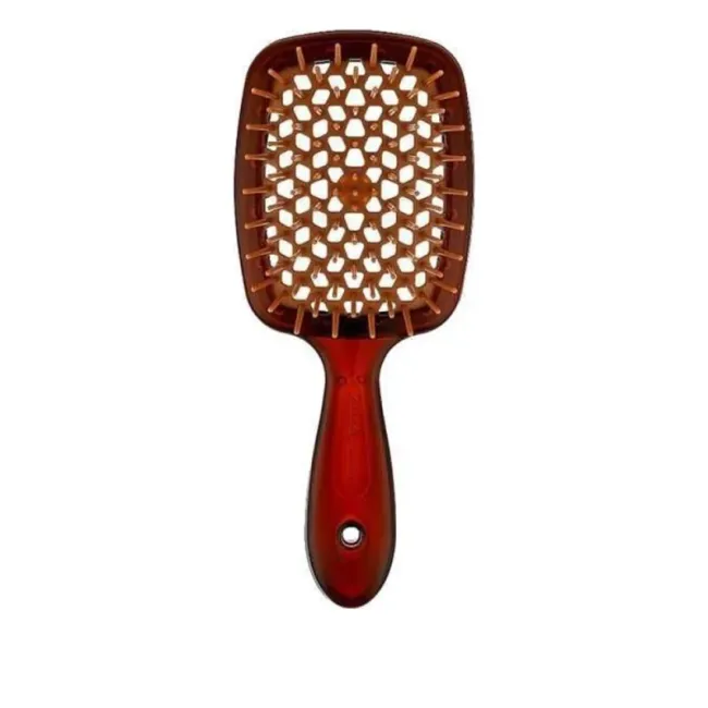 Міні-щітка для волосся Janeke Superbrush (коричнева)