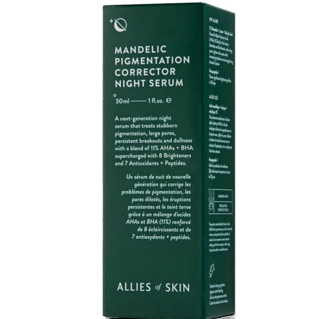 Allies of Skin – Нічна сироватка для обличчя Mandelic Pigmentation Corrector Night Serum