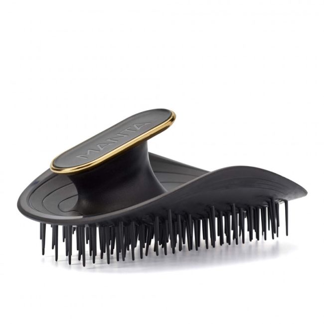 Manta Brush Black/Gold Щітка для волосся чорна