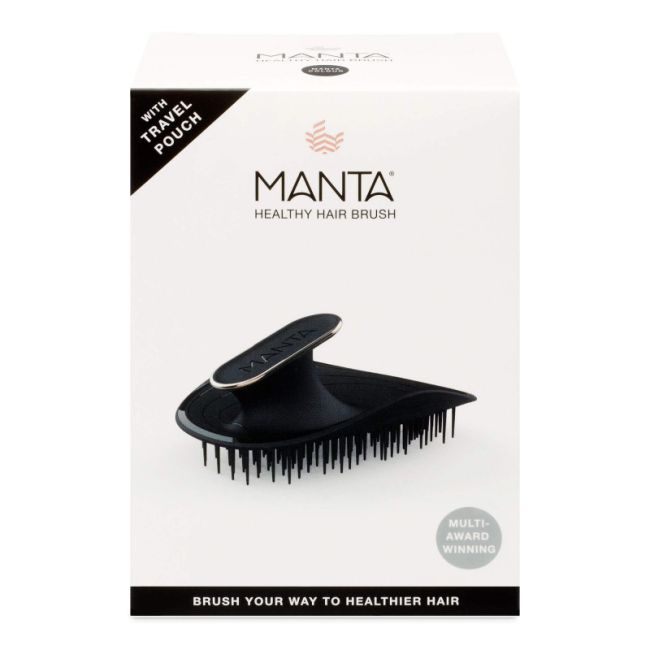 Manta Brush Black/Gold Щітка для волосся чорна