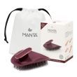 Manta Brush Burgundy/Rose Gold Щітка для волосся бургундія