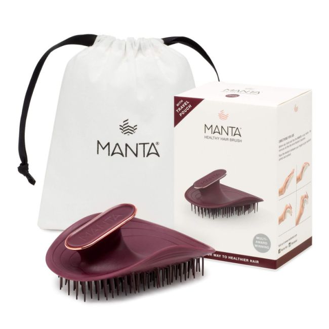 Manta Brush Burgundy/Rose Gold Щітка для волосся бургундія
