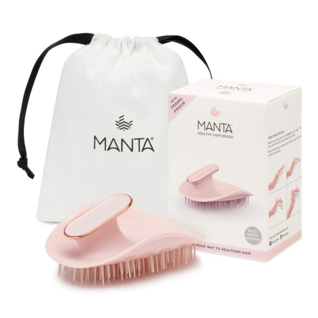 Manta Brush Pink/Rose Gold Щітка для волосся рожева
