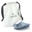Manta Mirror Brush Blue Щітка для волосся з дзеркалом блакитна