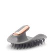 Manta Pulse Brush Grey Масажна щітка для волосся сіра з тримачем