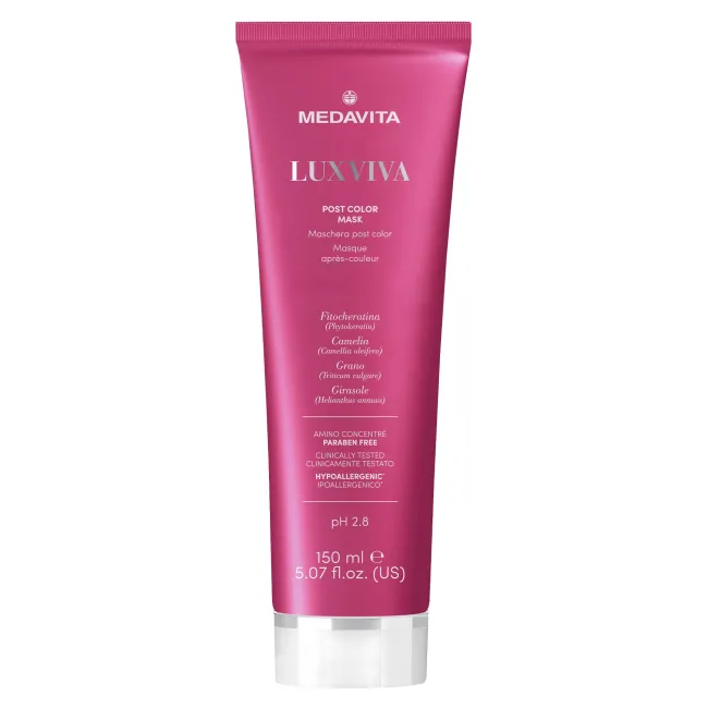 Маска постколор для збереження кольору фарбованого волосся  Medavita Luxviva Post Color Mask
