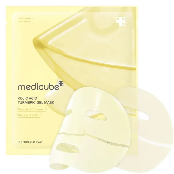 Medicube - Освітлювальна гідрогелева маска з койєвою кислотою та куркумою Kojic Acid Turmeric Brightening Gel Mask, 28 г * 1 шт