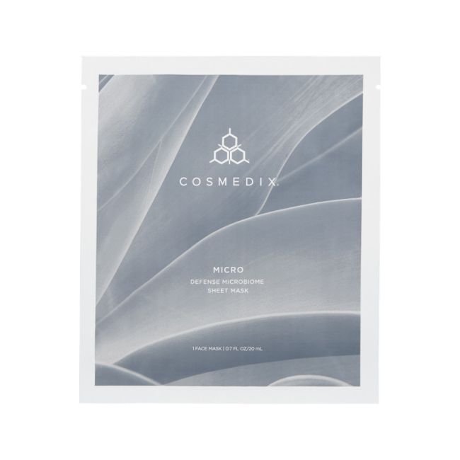 Cosmedix Micro Defense Microbiome Sheet Mask Відновлююча маска з пребіотиками