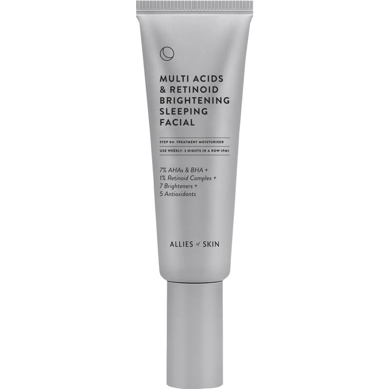 Allies of Skin – Нічний мультикислотний пілінг з ретинолом Multi Acids & Retinoid Brightening Sleeping Facial