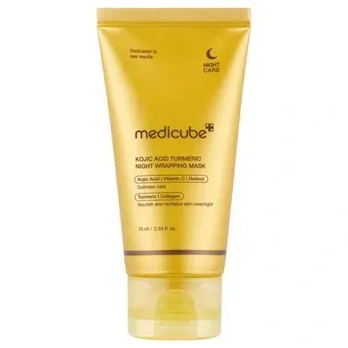 Нічна маска з койєвою кислотою та куркумою Medicube Kojic Acid Turmeric Night Wrapping Mask