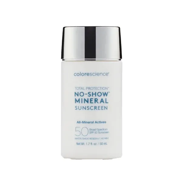 Total Protection No-Show Mineral Sunscreen SPF 50 - Прозорий мінеральний сонцезахисний флюїд