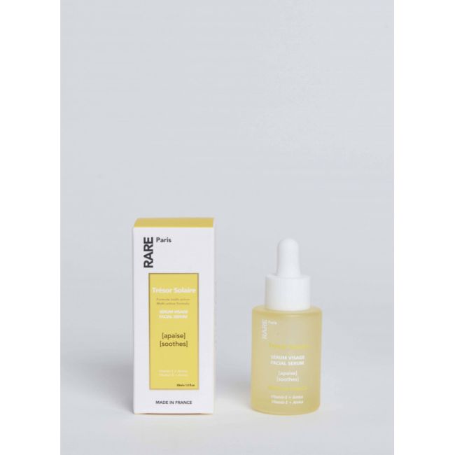 RARE Paris Trésor Solaire Soothing Face Serum Заспокійлива сироватка для обличчя з Вітаміном Е та екстрактом арніки