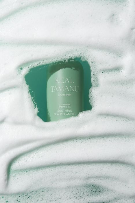 Заспокійливий шампунь з маслом таману Rated Green  REAL TAMANU COLD PRESSED TAMANU OIL SOOTHING SCALP SHAMPOO