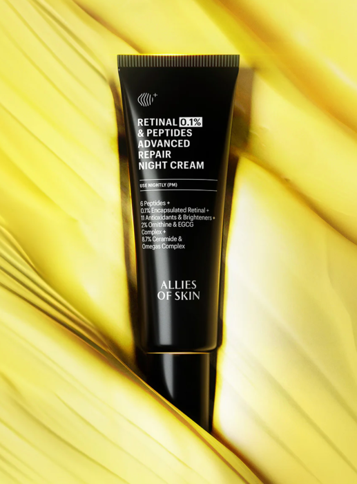 Allies of Skin Крем нічний антивіковий з ретиналем 0.1% Retinal & Peptides Advanced Repair Night Cream 48ml