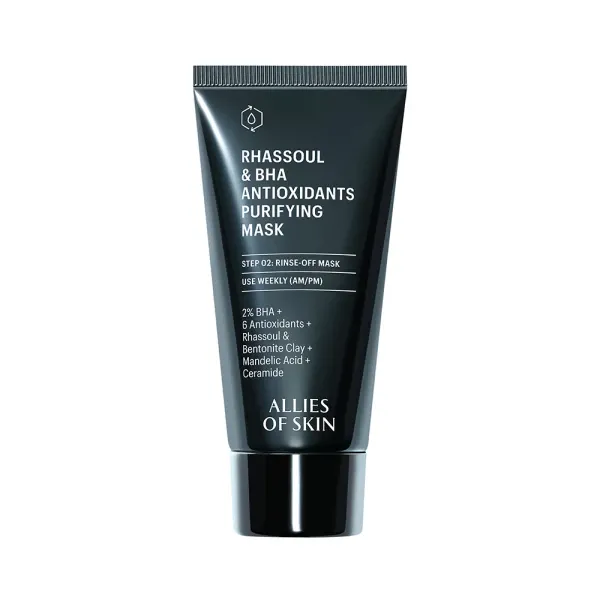 Allies of Skin – Очищувальна Маска для Обличчя Rhassoul & BHA Antioxidants Purifying Mask
