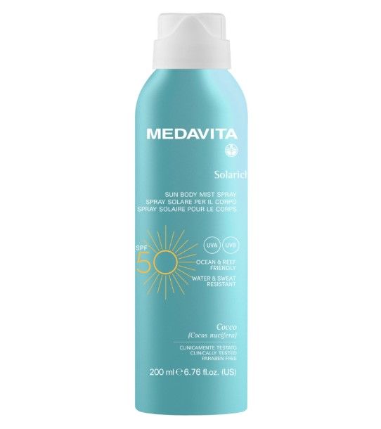 Сонцезахисний спрей для тіла SPF 50 / MEDAVITA SOLARICH