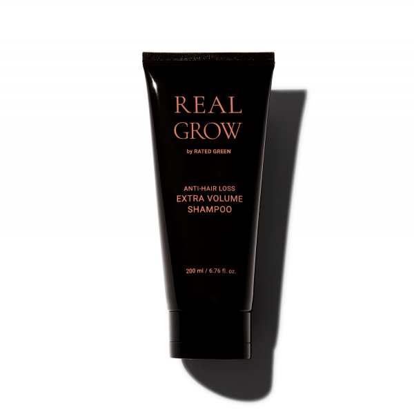 Шампунь для об'єму волосся та профілактики випадіння Rated Green REAL GROW ANTI HAIR LOSS EXTRA VOLUME SHAMPOO 