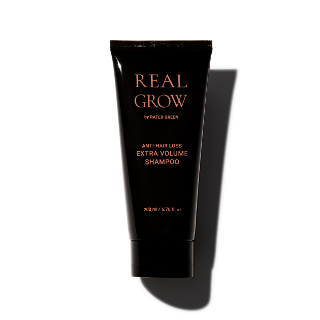 Шампунь для об'єму волосся та профілактики випадіння Rated Green REAL GROW ANTI HAIR LOSS EXTRA VOLUME SHAMPOO 