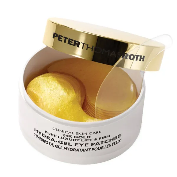 Peter Thomas Roth 24K Gold Pure Luxury Lift and Firm Hydra-Gel Eye Patches - Антивікові патчі для шкіри навколо очей з 24K золотом для ліфтингу та зміцнення 60 шт