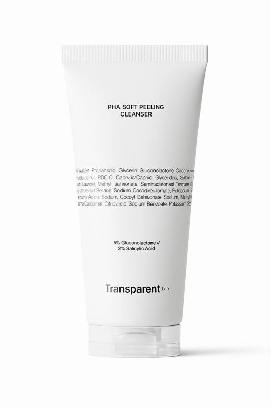 Transparent Lab PHA Soft Peeling Cleanser Очищуючий засіб для обличчя з ефектом пілінгу