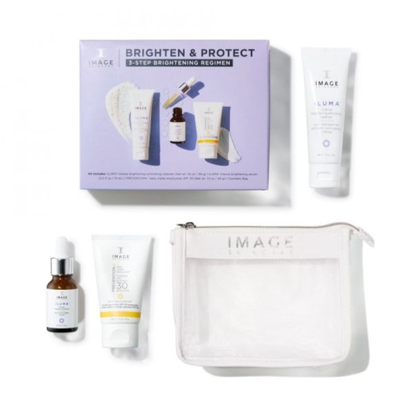 Image Skincare Facial Set Brighten & Protect Kit 3-Step Brightening Regimen Набір для освітлення та захисту шкіри обличчя