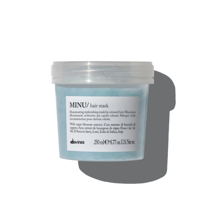 Davines – MINU Hair Mask Відновлювальна маска для блиску та збереження кольору фарбованого волосся 