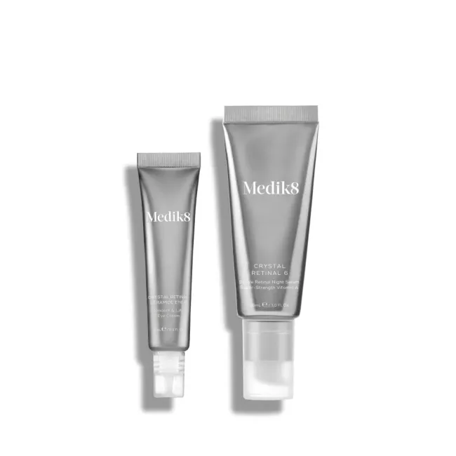 Medik8 Nighttime Renew Age-Defying Face and Eyes Collection Лімітований антивіковий набір для шкіри обличчя та шкіри навколо очей з ретинолом