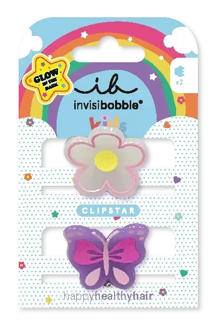 Заколка для волосся invisibobble CLIPSTAR GLOW KIDS Happy Flower