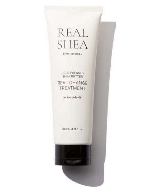 Живильна маска для волосся з маслом ши Rated Green REAL SHEA COLD PRESSED SHEA BUTTER REAL CHANGE TREATMENT 
