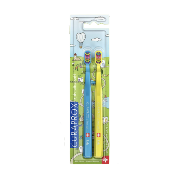 Curaprox -  Набір дитячих зубних щіток ultra soft Toothbrush Duo Special Edition 2025 Kids